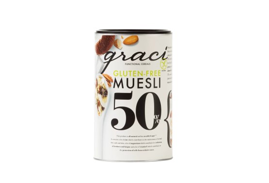 Müsli bezlepkové 50% sušeného ovocia, semienok a orechov