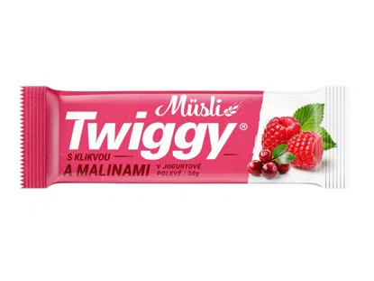 Müsli ovocná s kľukvou a malinami v jogurtovej poleve