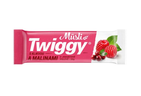 Müsli ovocná s kľukvou a malinami v jogurtovej poleve
