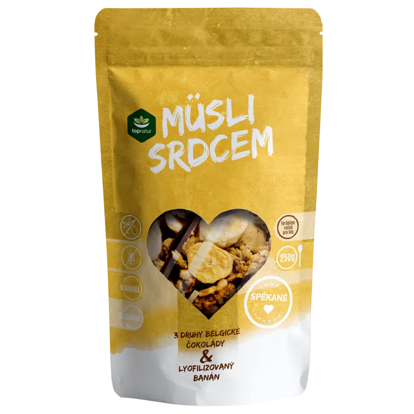 Müsli srdcem Čoko Trio a banán 250g