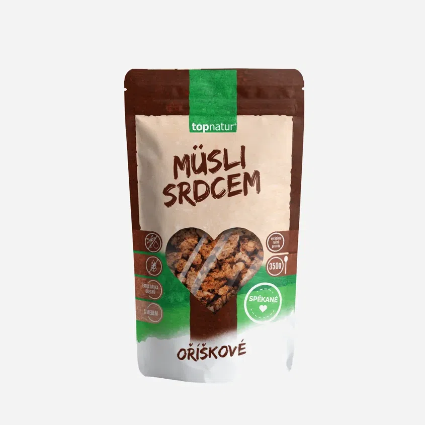 Müsli srdcom orieškové