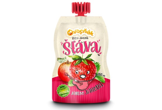 Mušt jablko - jahoda