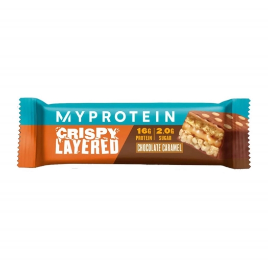 Myproteín Tyčinka cripsy layered bar - čokoláda a karamel