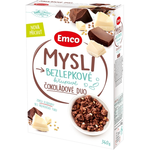Mysli bezlepkové čokoládové duo