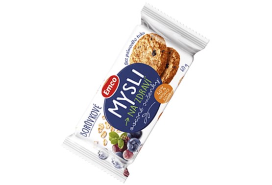 Mysli Ovsené sušienky čučoriedka 60g