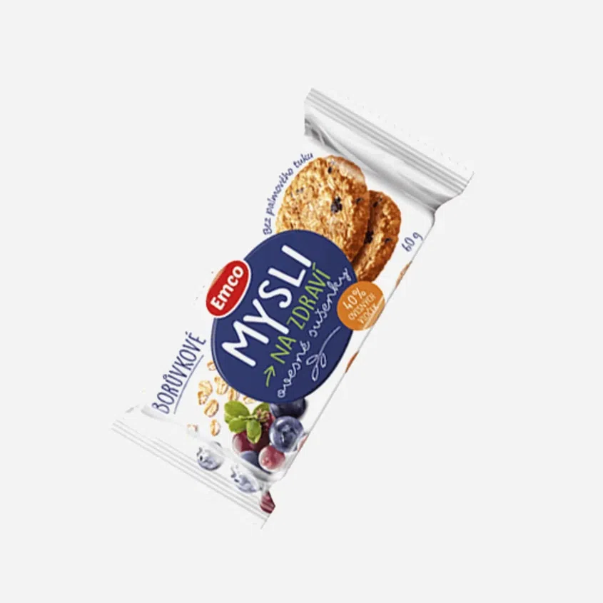 Mysli Ovsené sušienky čučoriedka 60g