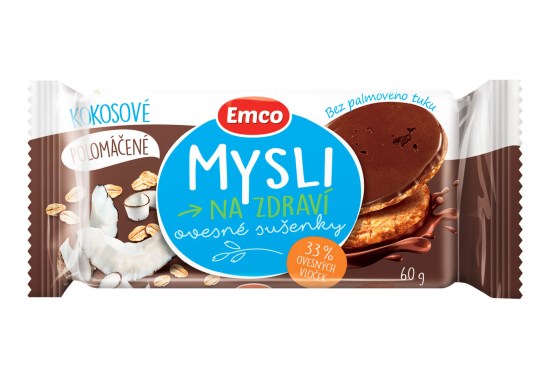 Mysli Ovsené sušienky polomáčané kokosové