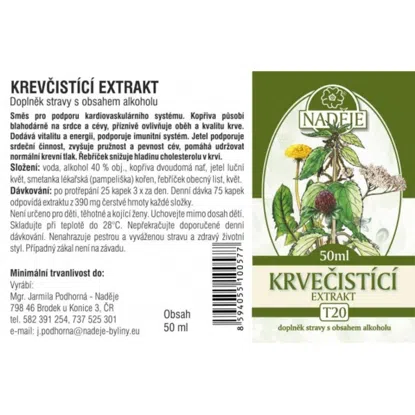 Náděje - Podhorná Krvočistiaci extrakt na látkovú výmenu