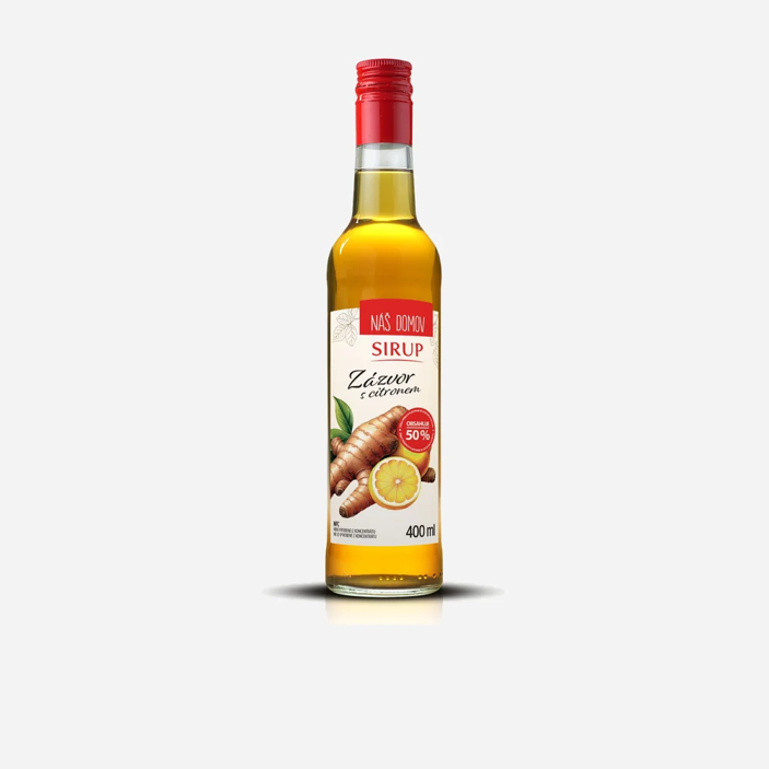 Náš domov sirup zázvor s citrónom
