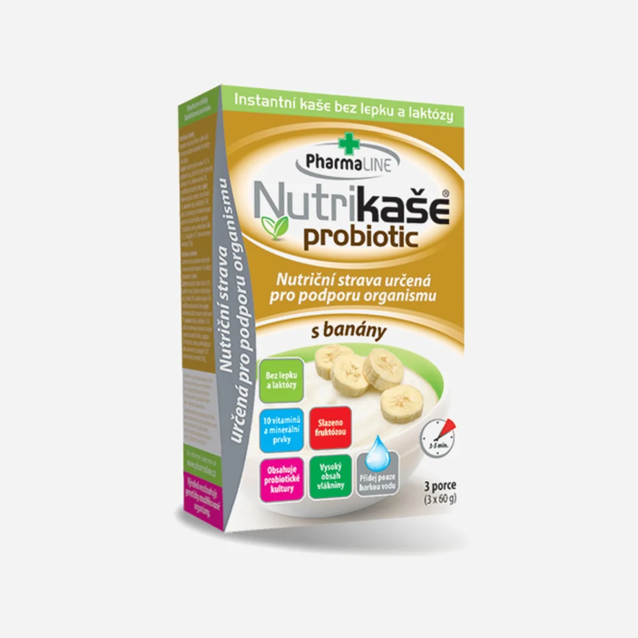 Nutrikaše Probiotic s banánmi 3x60 g