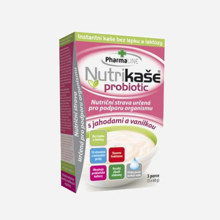 Nutrikaše Probiotic s jahodou a vanilkou