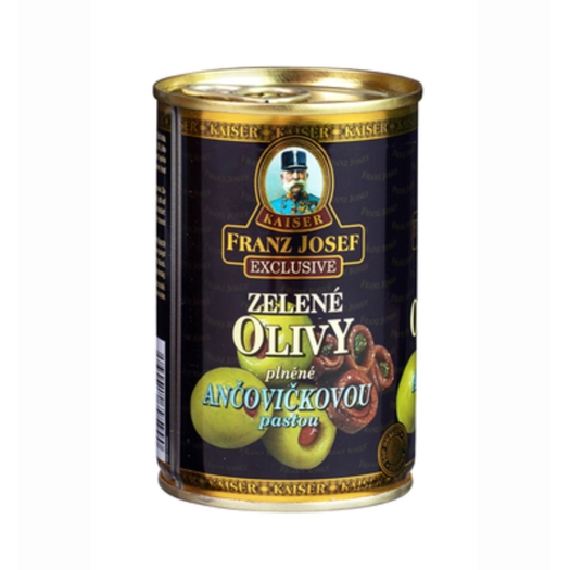 Olivy zelené plnené ančovičkou