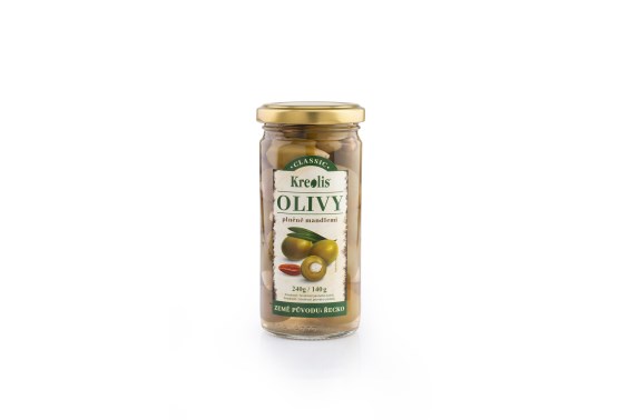 Olivy zelené s mandľou