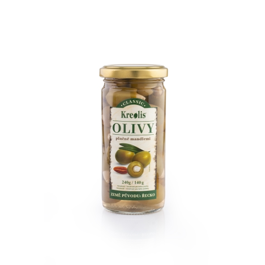 Olivy zelené s mandľou