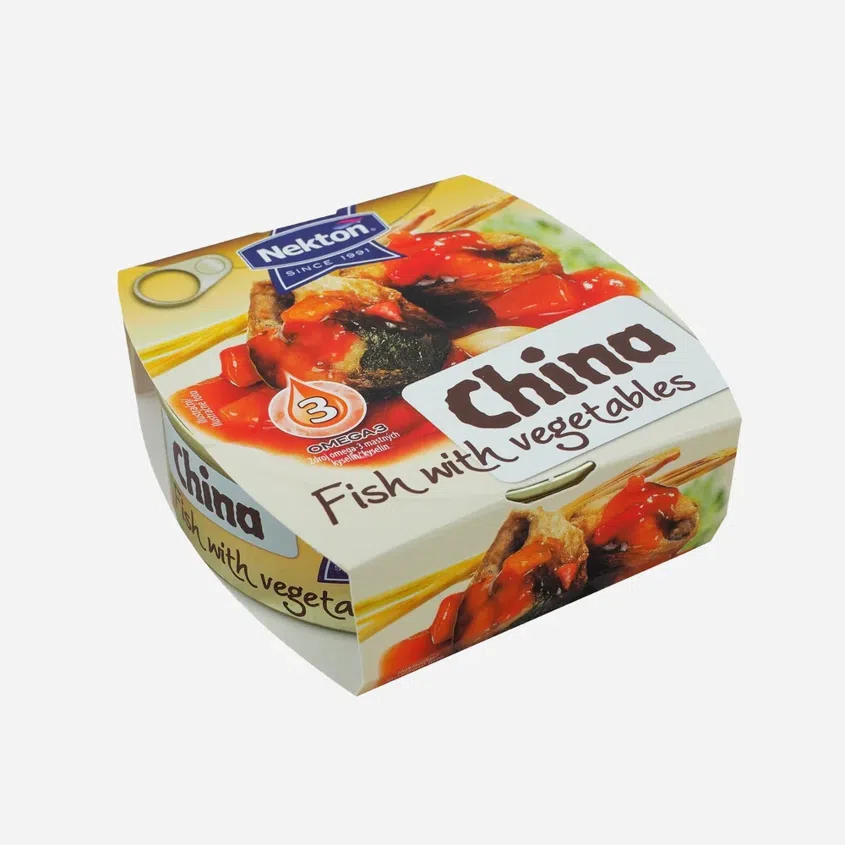 Opečená ryba so zeleninou China