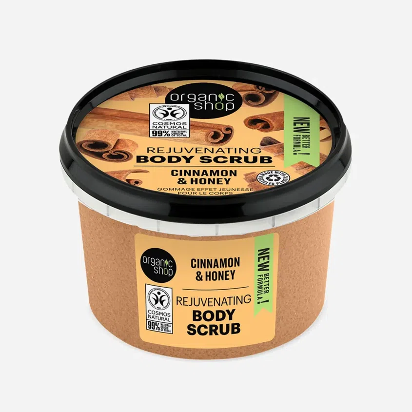 Organic Shop Omladzujúci telový peeling škorice a med