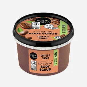 Organic Shop Zjemňujúci telový peeling káva a cukor