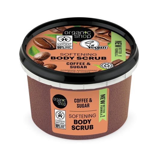 Organic Shop Zjemňujúci telový peeling káva a cukor