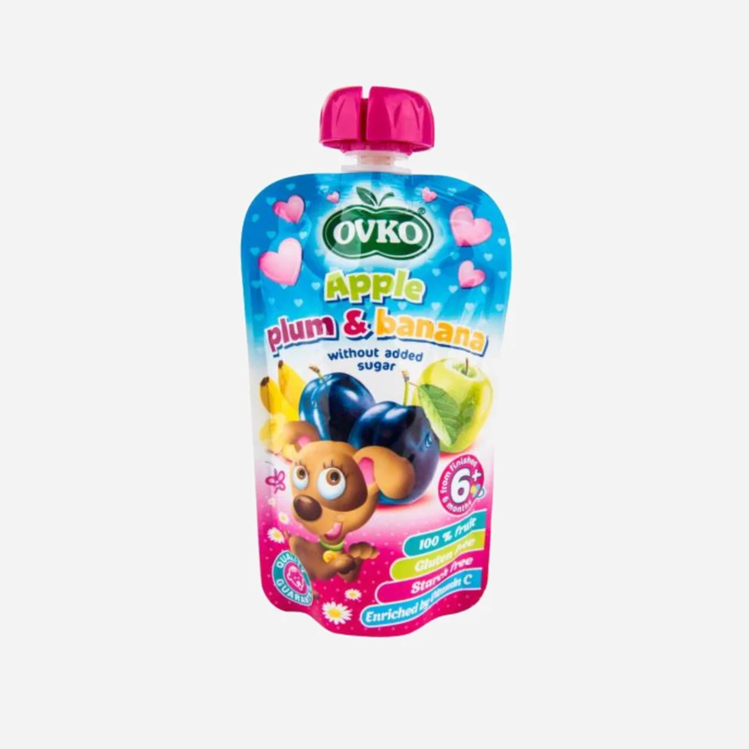 OVKO príkrm jablko, slivka, banán