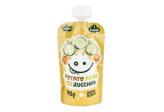 OVKO príkrm zemiak, hrášok, cuketa  BIO