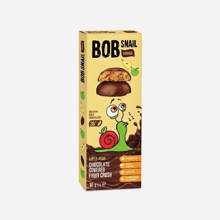 Ovocná pochúťka v mliečnej čokoláde jablko a hruška