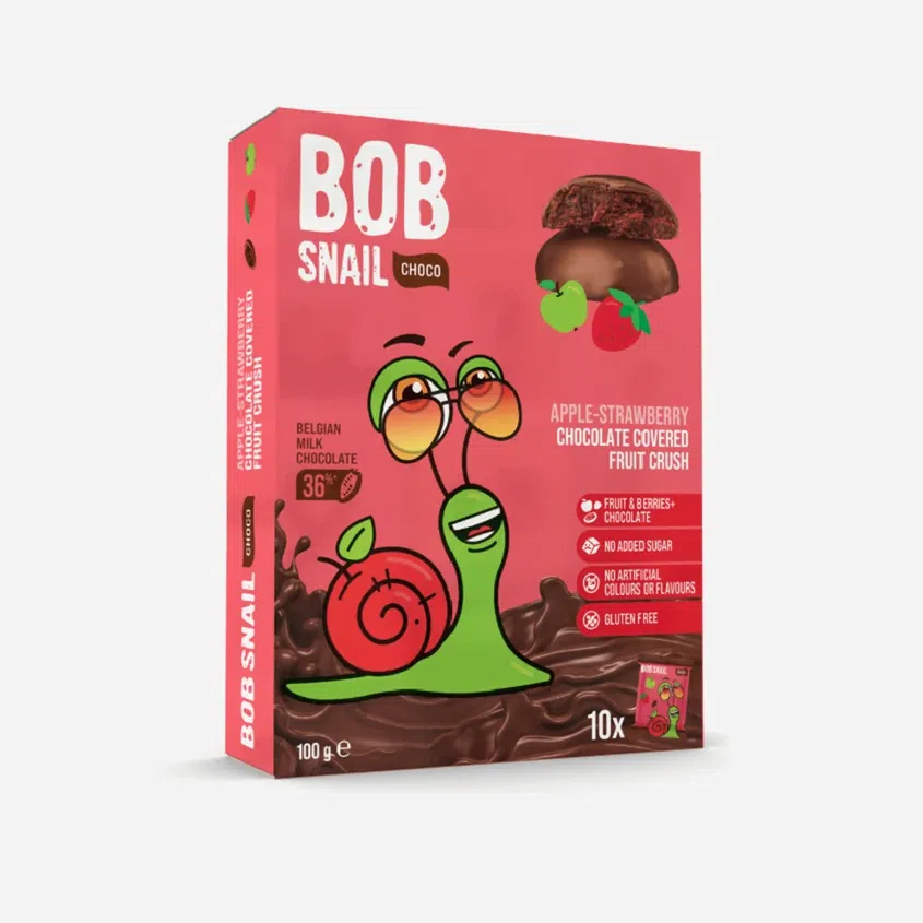 Ovocná pochúťka v mliečnej čokoláde jablko a jahoda