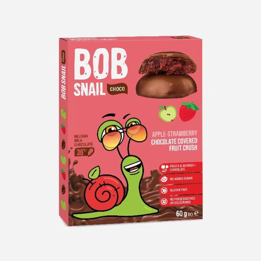 Ovocná pochúťka v mliečnej čokoláde jablko a jahoda