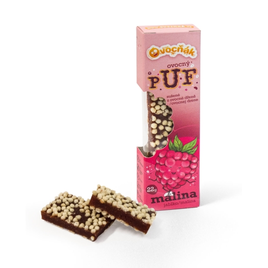 OVOCŇÁK plátky PUF jablko-malina