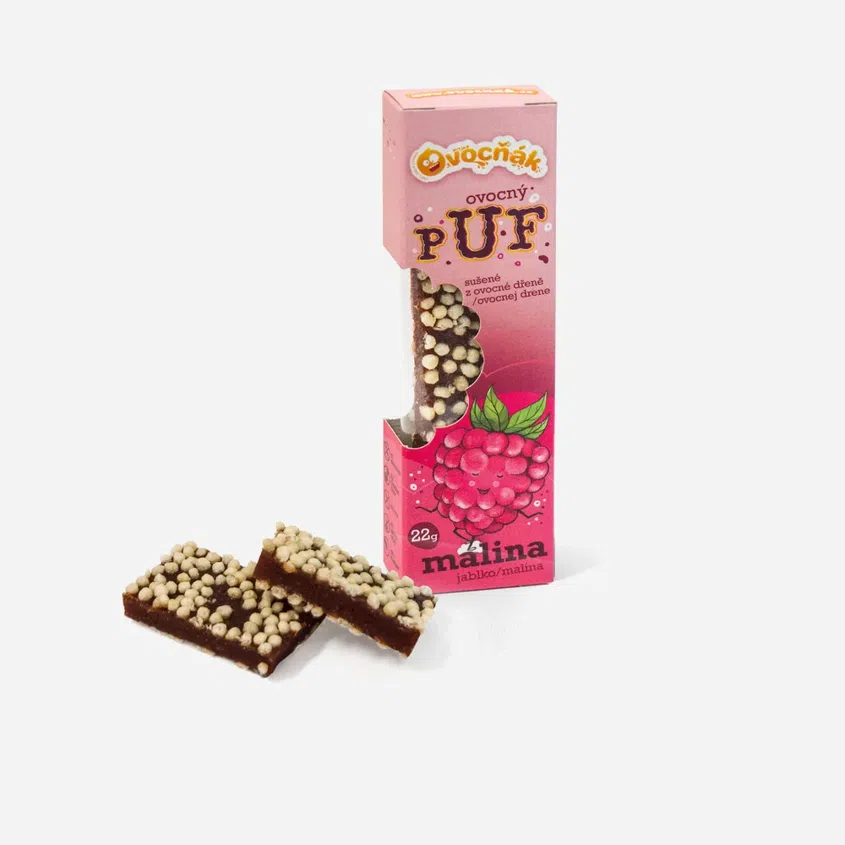 OVOCŇÁK plátky PUF jablko-malina