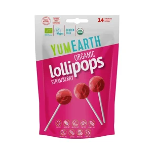 Ovocné lízanky s príchuťou jahody BIO  (14 ks)