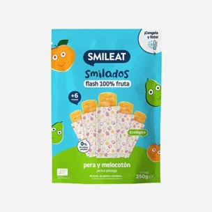 Ovocné zmrzlinky na zamrazenie hruška a broskyňa 6M+ BIO 5 ks