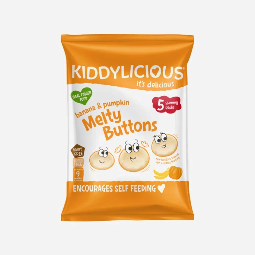 Ovocno-zeleninové gombíky banán s tekvicou (5x6g) multipack