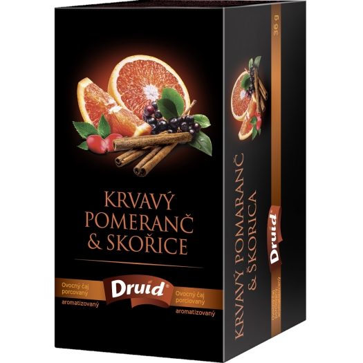 Ovocný čaj krvavý pomaranč a škorica