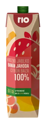 Ovocný mix s jahodou a banánom