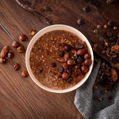 Ovsená kaša horká čokoláda a lieskové orechy 6 x 60 g