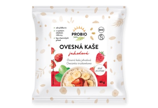 Ovsená kaša jahodová