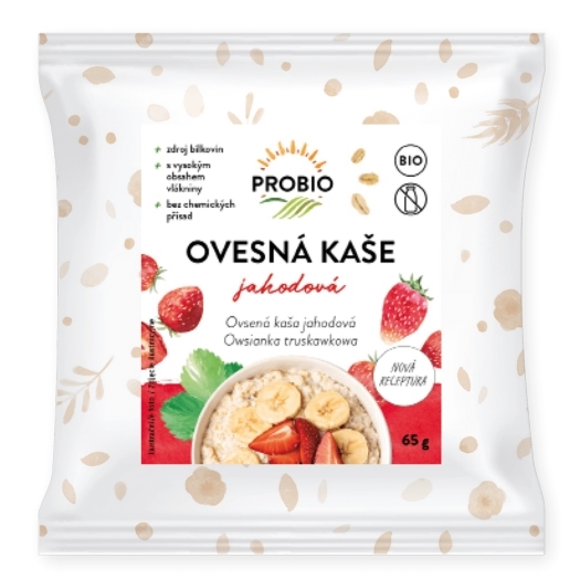 Ovsená kaša jahodová