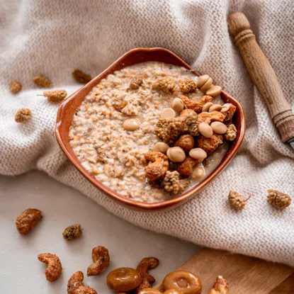 Ovsená kaša karamel a biela moruša