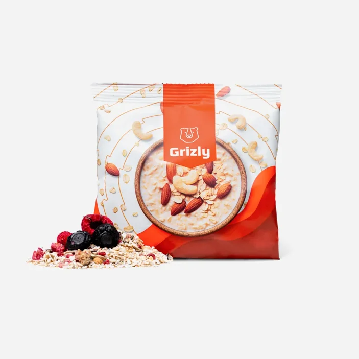 Ovsená kaša malina a čučoriedka