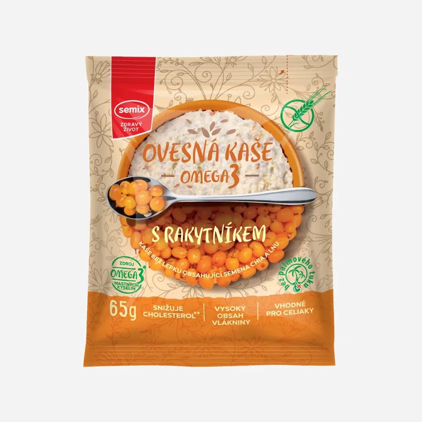 Ovsená kaša Omega3 s rakytníkom bez lepku