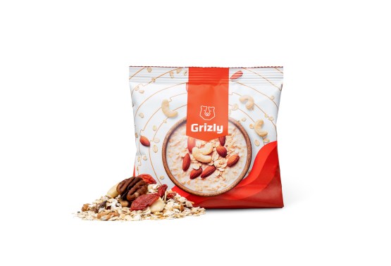 Ovsená kaša orechy a semienka