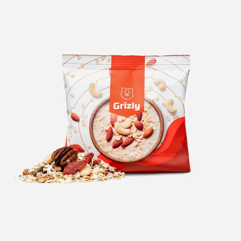 Ovsená kaša orechy a semienka