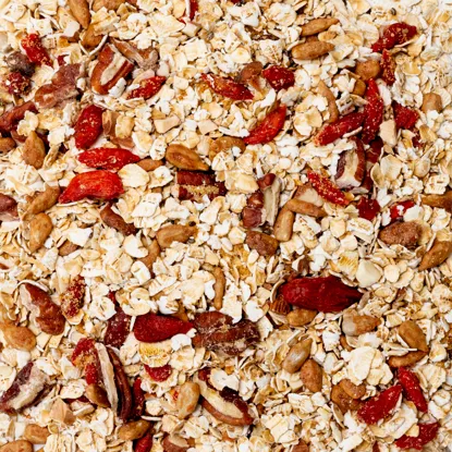 Ovsená kaša orechy a semienka