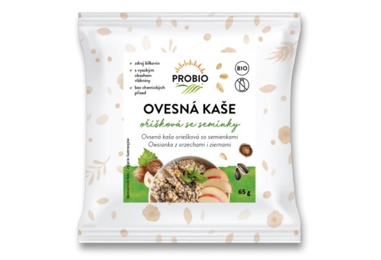 Ovsená kaša oriešková so semienkami