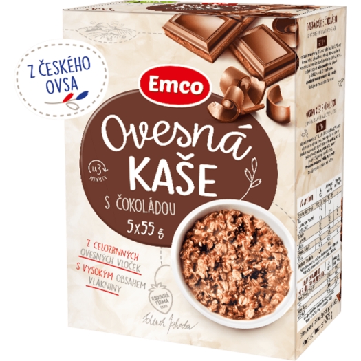 Ovsená kaša s čokoládou 5x55 g