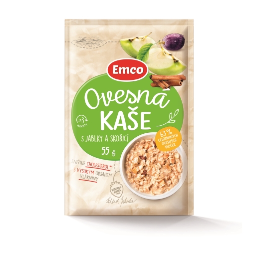 Ovsená kaša s jablkami a škoricou
