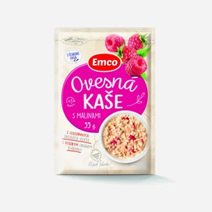 Ovsená kaša s malinami