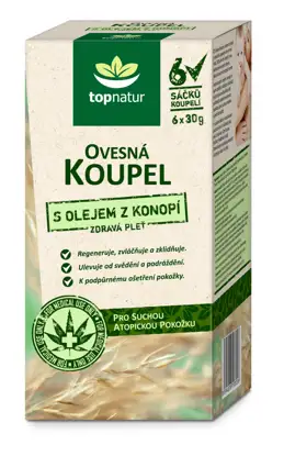 Ovsená kúpeľ s konopným olejom 6 x 30 g