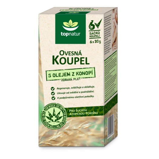 Ovsená kúpeľ s konopným olejom 6 x 30 g