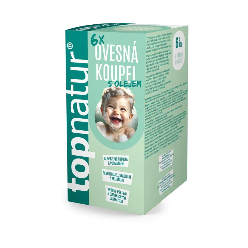 Ovsená kúpeľ s konopným olejom 6 x 30 g